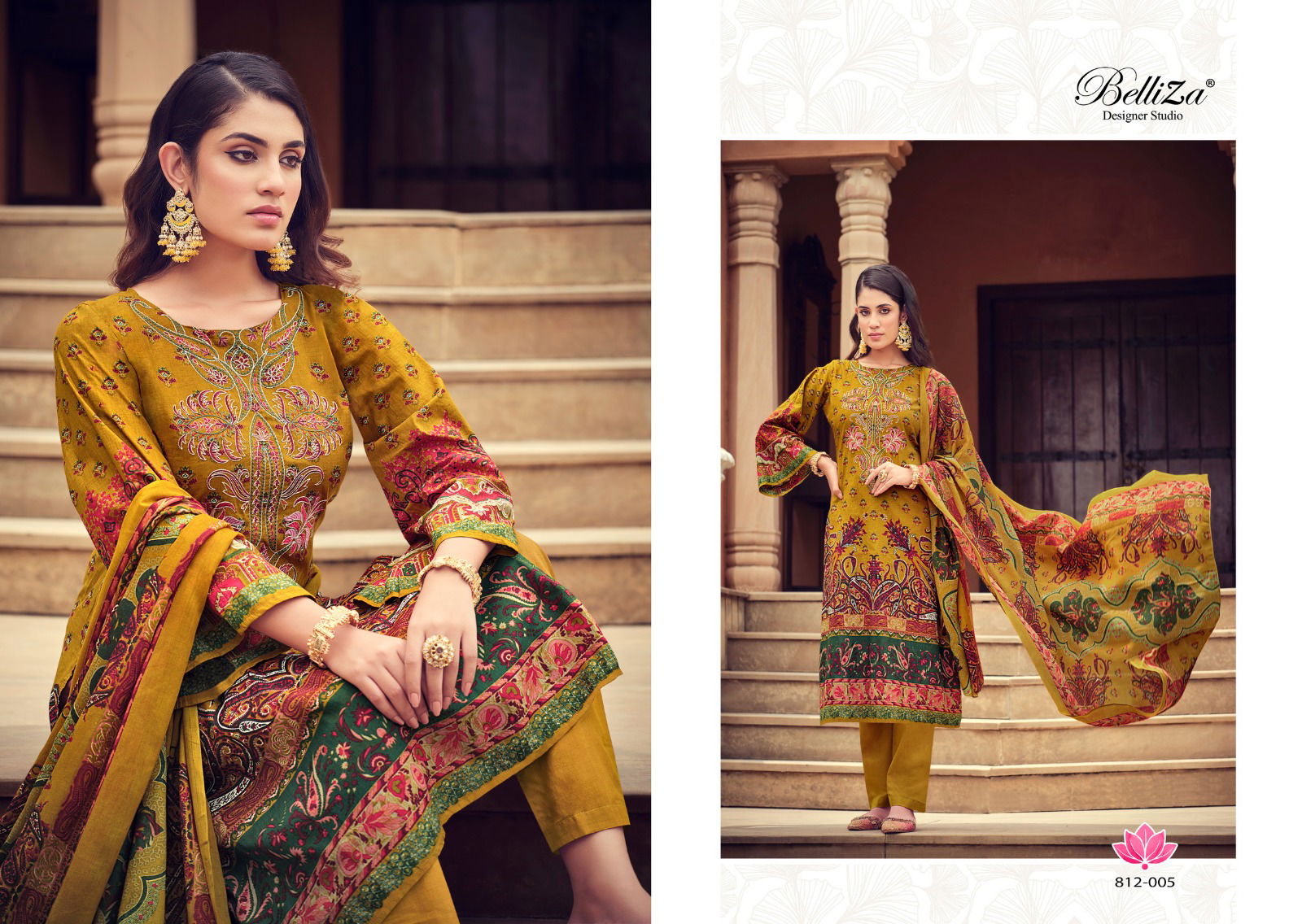 Belliza Naira Vol 16 Digital Printed Cotton Dress Material
